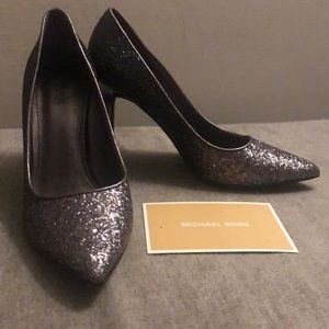 Michael kors claire pump gunmetal heels